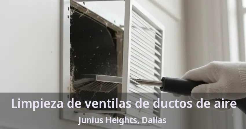 Limpieza de ventilas de ductos de aire Junius Heights, Dallas - TX