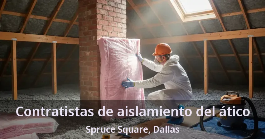 Contratistas de aislamiento del ático Spruce Square, Dallas - TX