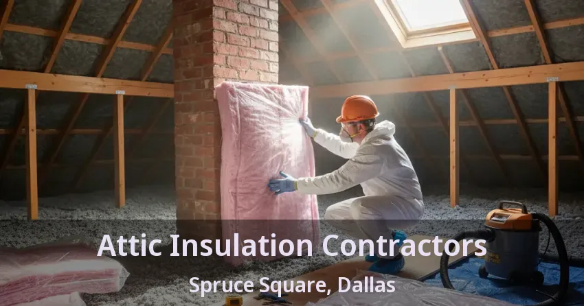 Attic Insulation Contractors Spruce Square, Dallas - TX