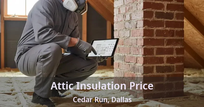 Attic Insulation Price Cedar Run, Dallas - TX