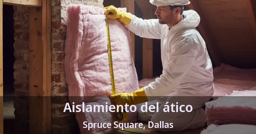 Aislamiento del ático Spruce Square, Dallas - TX