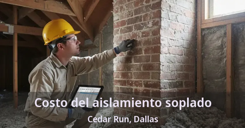 Costo del aislamiento soplado Cedar Run, Dallas - TX Costo del aislamiento soplado Cedar Run, Dallas - TX