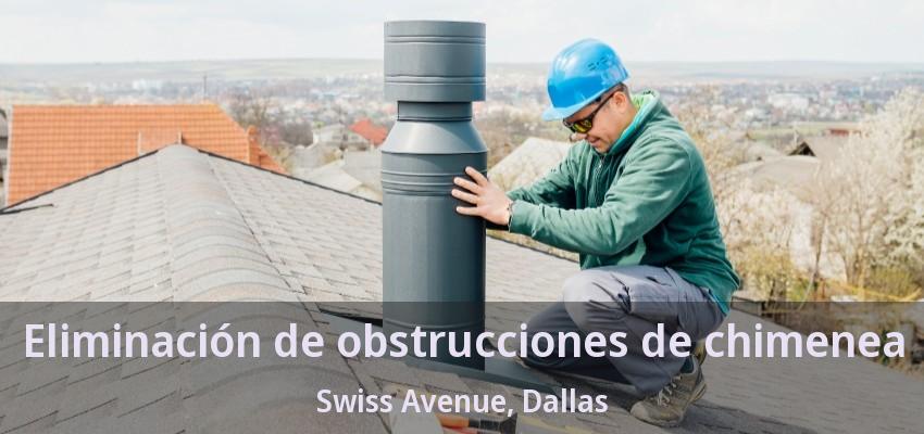 Eliminación de obstrucciones de chimenea Swiss Avenue, Dallas - TX