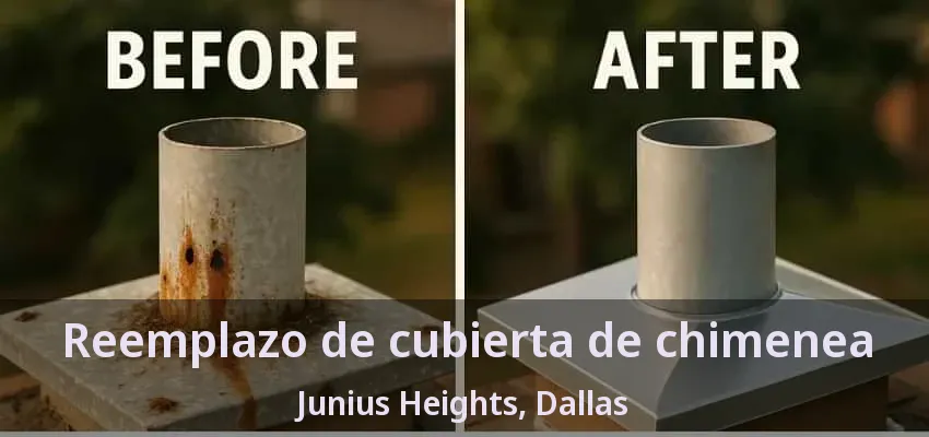 Reemplazo de cubierta de chimenea Junius Heights, Dallas - TX