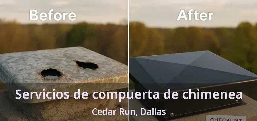 Servicios de compuerta de chimenea Cedar Run, Dallas - TX