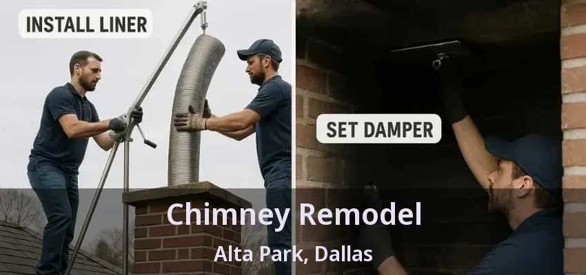 Chimney Remodel Alta Park, Dallas - TX