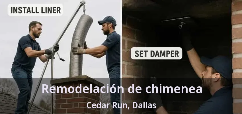 Remodelación de chimenea Cedar Run, Dallas - TX