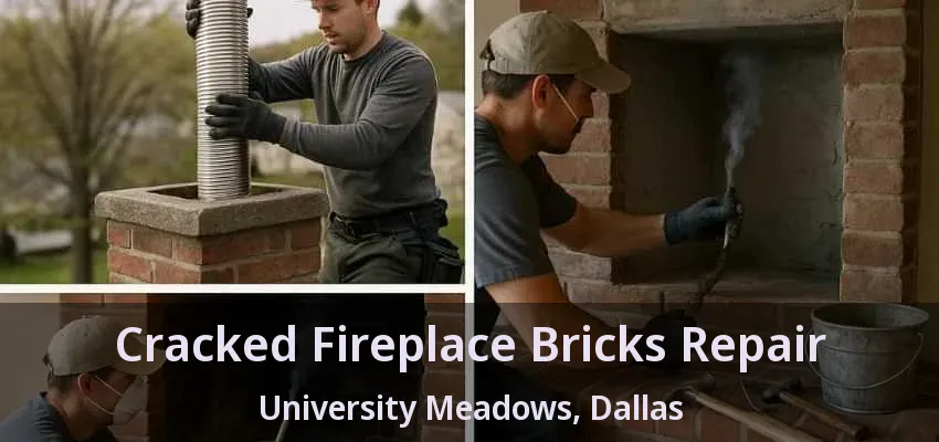 Cracked Fireplace Bricks Repair University Meadows, Dallas - TX Cracked Fireplace Bricks Repair University Meadows, Dallas - TX