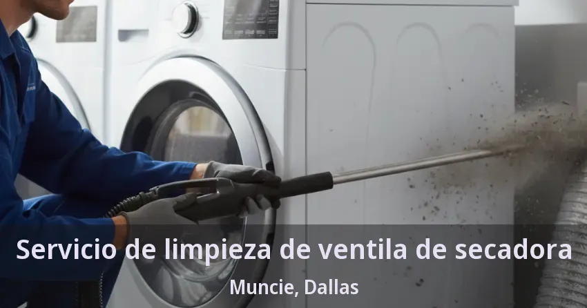 Servicio de limpieza de ventila de secadora Muncie, Dallas - TX