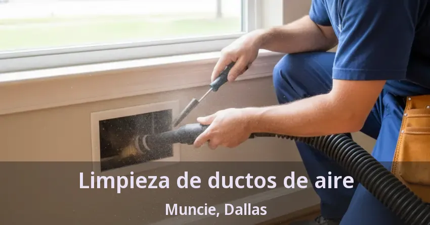 Limpieza de ductos de aire Muncie, Dallas - TX