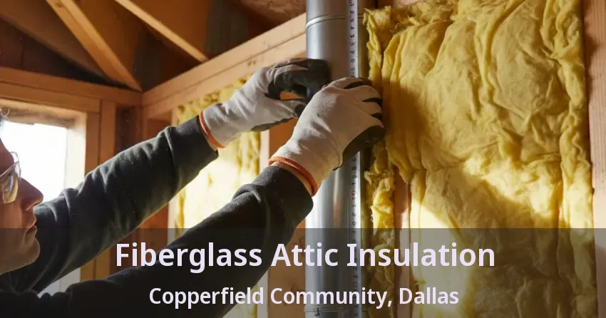 Fiberglass Attic Insulation Copperfield Community, Dallas - TX