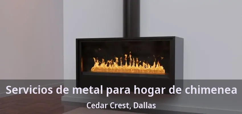 Servicios de metal para hogar de chimenea Cedar Crest, Dallas - TX Servicios de metal para hogar de chimenea Cedar Crest, Dallas - TX