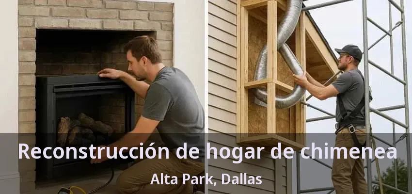 Reconstrucción de hogar de chimenea Alta Park, Dallas - TX