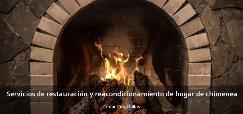 Servicios de restauración y reacondicionamiento de hogar de chimenea Cedar Run, Dallas - TX