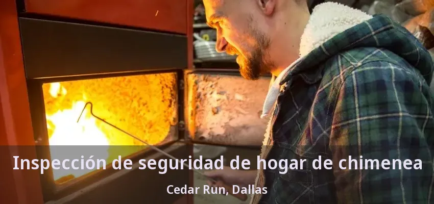 Inspección de seguridad de hogar de chimenea Cedar Run, Dallas - TX