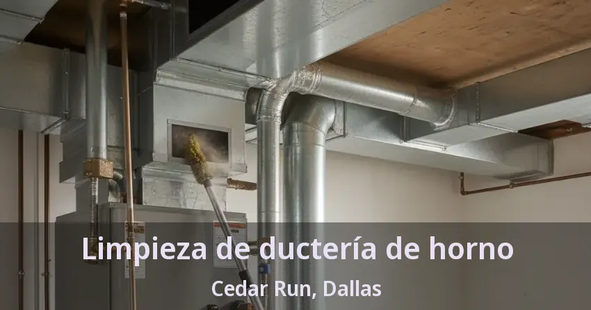 Limpieza de ductería de horno Cedar Run, Dallas - TX