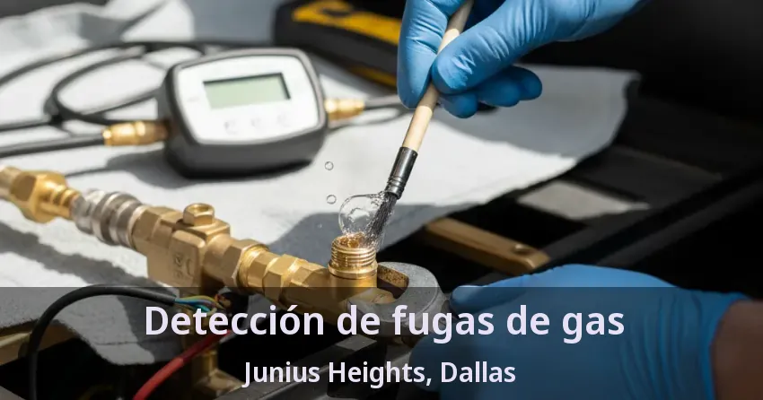 Detección de fugas de gas Junius Heights, Dallas - TX