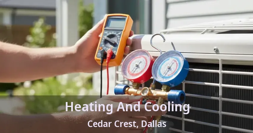 Heating And Cooling Cedar Crest, Dallas - TX