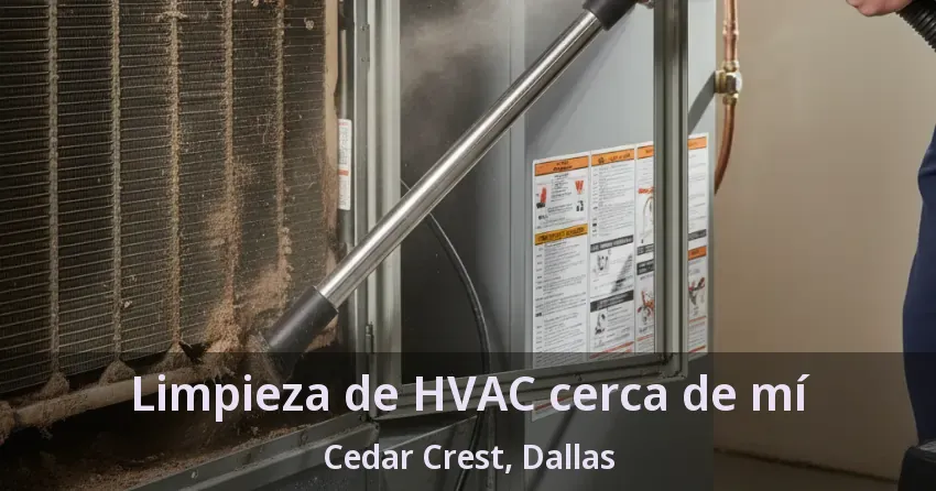 Limpieza de HVAC cerca de mí Cedar Crest, Dallas - TX
