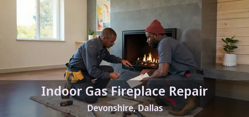 Indoor Gas Fireplace Repair Devonshire, Dallas - TX
