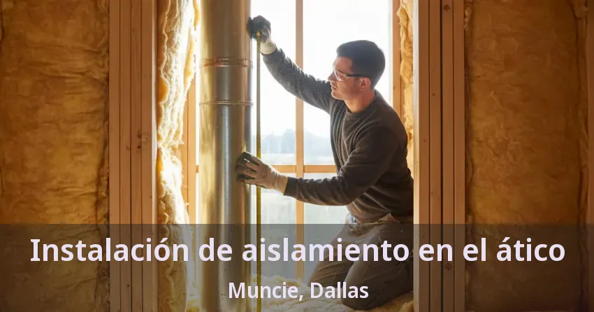 Instalación de aislamiento en el ático Muncie, Dallas - TX