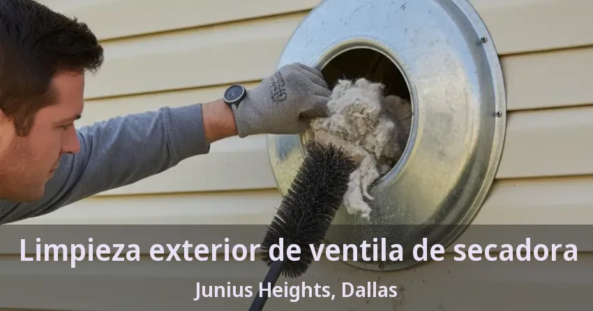 Limpieza exterior de ventila de secadora Junius Heights, Dallas - TX