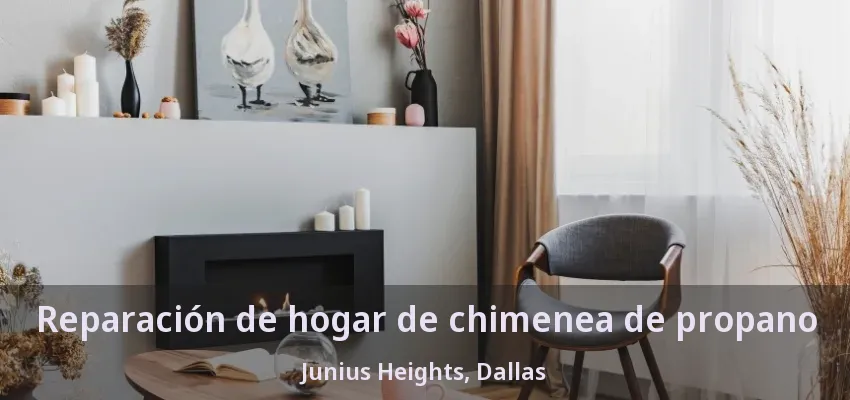 Reparación de hogar de chimenea de propano Junius Heights, Dallas - TX