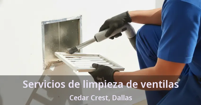 Servicios de limpieza de ventilas Cedar Crest, Dallas - TX Servicios de limpieza de ventilas Cedar Crest, Dallas - TX