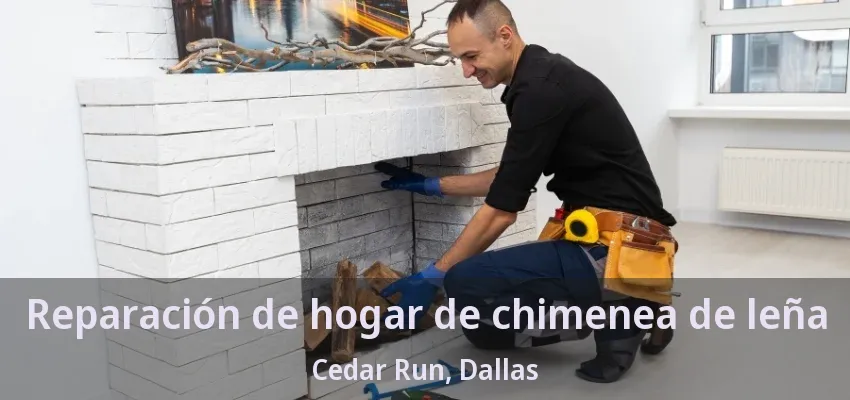 Reparación de hogar de chimenea de leña Cedar Run, Dallas - TX